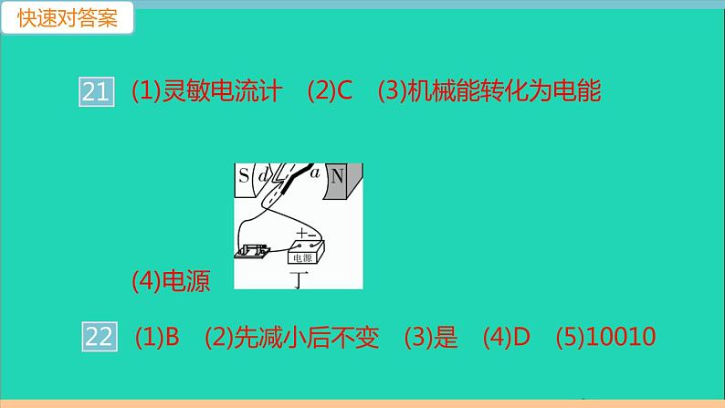 通用版九年级物理全册第二十章电与磁检测卷作业课件新版新人教版20210529344第5页