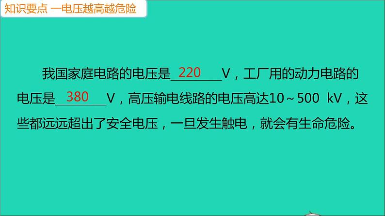 通用版九年级物理全册第十九章生活用电第3节安全用电作业课件新版新人教版20210529316第3页