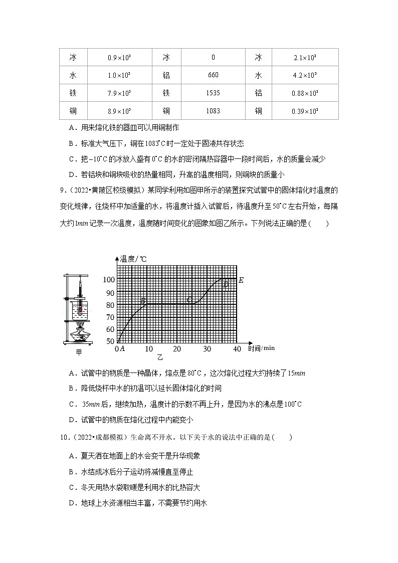2022年中考物理复习题（含解析）--热和能第3页