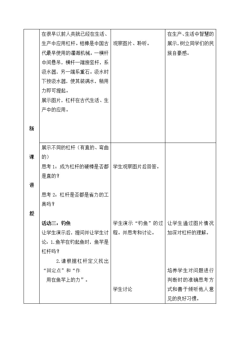 12.1杠杆 教案—2021—2022学年人教版八年级下学期物理 (4)第3页