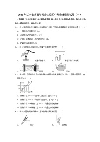 2022年辽宁省实验学校赤山校区中考物理模拟试卷（一）