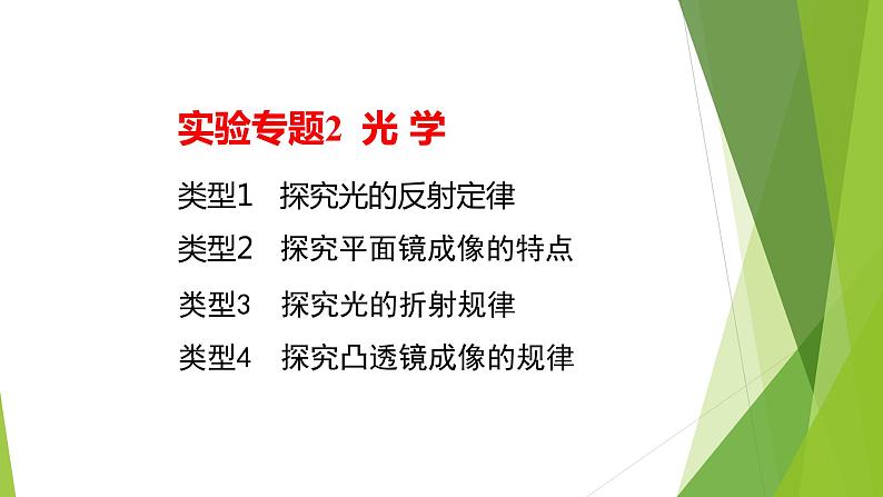 2022年中考物理实验专题2：光学（PPT课件）02