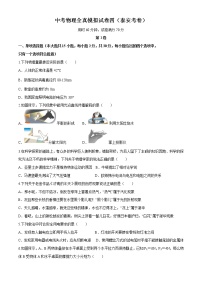 2022年中考物理全真模拟试卷四（山东卷）（附答案）