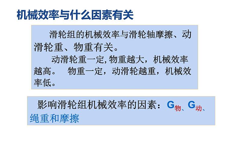 沪科版八年级物理下册 10.5机械效率课件07