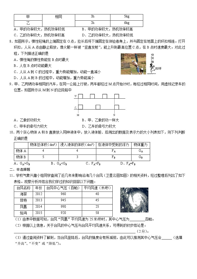 2022年广东省广州市白云区中考二模 物理试卷  有答案02