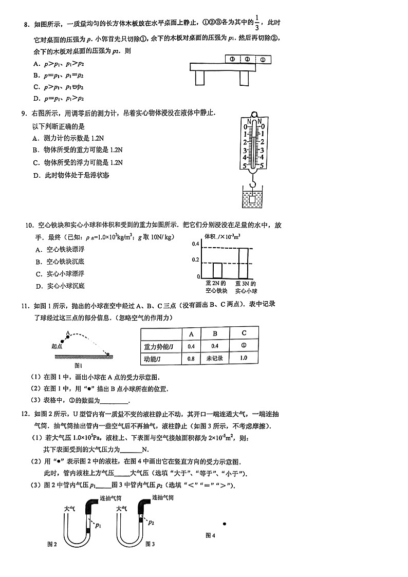 2020-2021学年广东省广州市海珠区八年级下学期期末物理试卷  有答案02