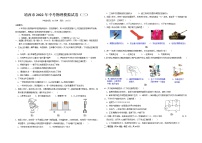 2022年广西百色市靖西市初中学业水平适应性模拟测试物理试题（三）（含答案）