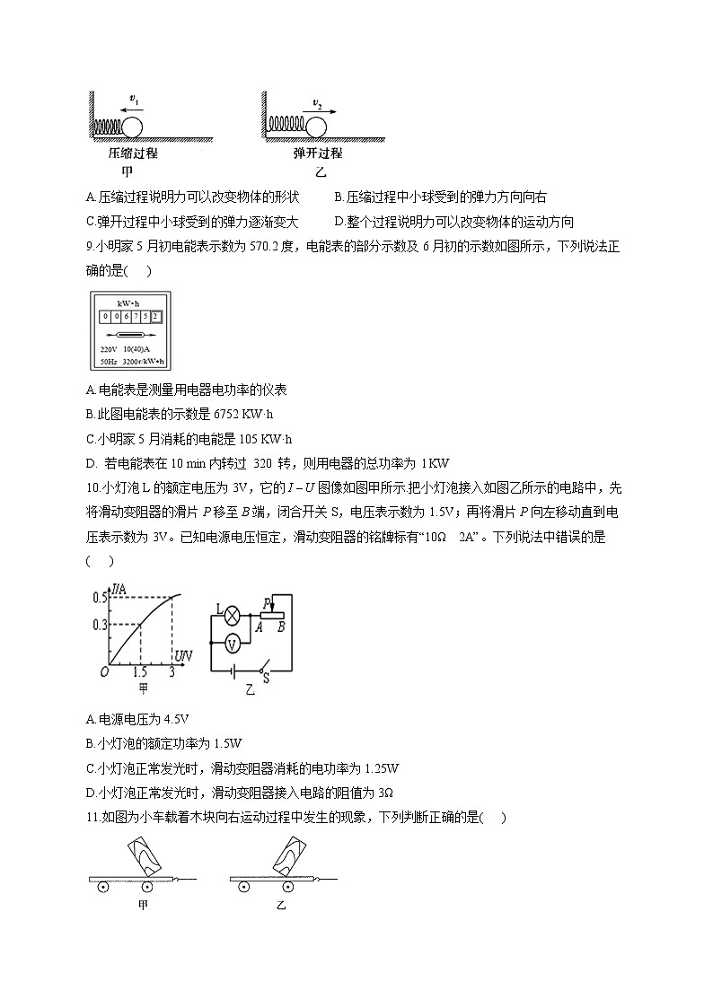2022届中考物理冲刺猜题卷 山东菏泽专版03