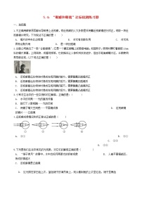 初中物理第五章 透镜及其应用第4节 眼睛和眼镜同步训练题