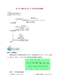 八年级上册第一章 机械运动第1节 长度和时间的测量课后复习题