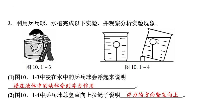 10-1浮力练习课件－2021－2022学年人教版物理八年级下册(共23张PPT)第5页