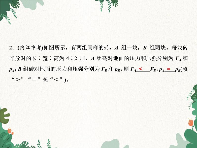 人教版物理八年级下册 第9章 压强整合提升习题课件(共18张PPT)第5页