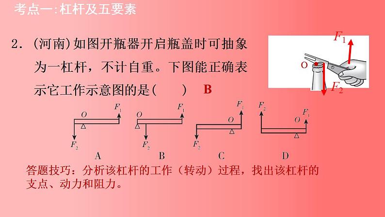 12.1杠杆习题课课件2021-2022学年人教版物理八年级下册(共38张PPT)第7页