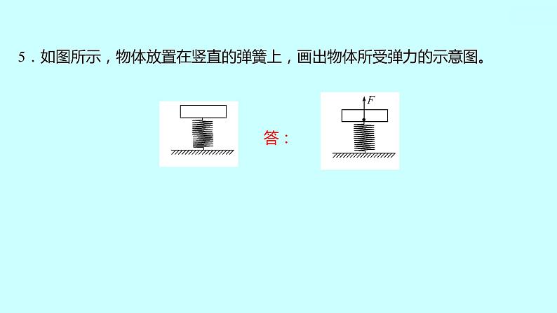2022广西 人教版 物理 八年级下册 第七章 第2节弹力 习题课件(共19张PPT)第8页