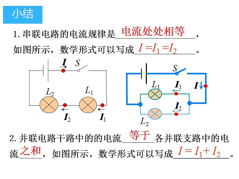 沪粤版初中物理九年级上册13.4探究串、并联电路中的电流 课件06