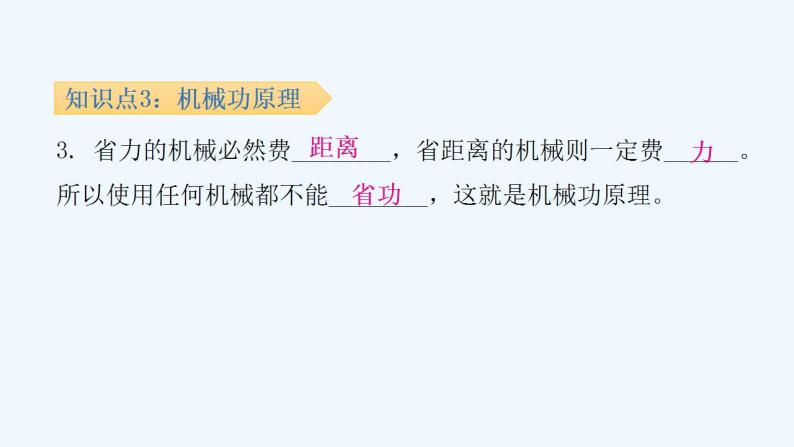 沪粤版九年级上册物理 11.1  怎样才叫做功 习题课件06