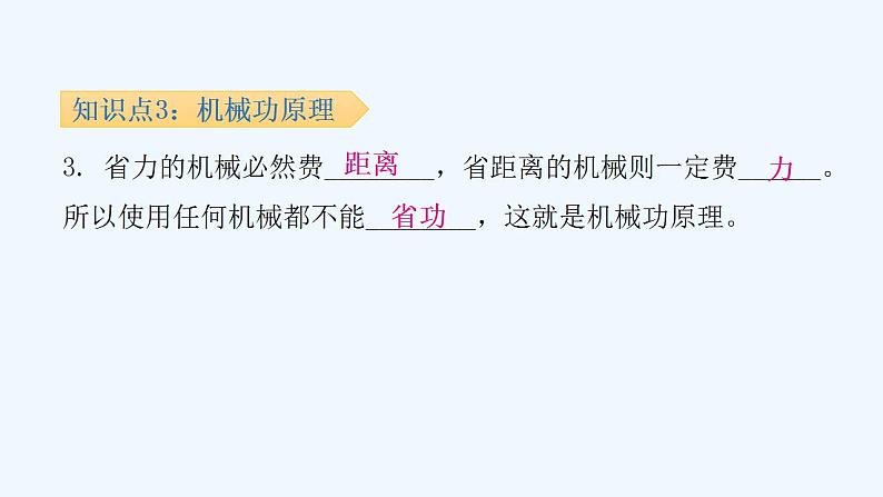 沪粤版九年级上册物理 11.1  怎样才叫做功 习题课件06