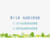 沪粤版九年级下册物理 17.1关于电动机转动的猜想  17.2探究电动机转动的原理 习题课件