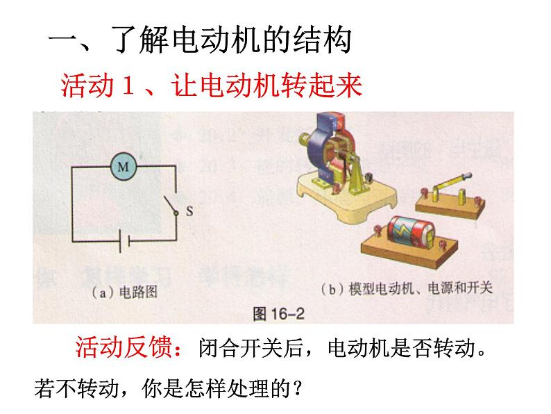 九年级物理（粤教沪科版）下册教学课件：17.1 关于电动机转动的猜想08