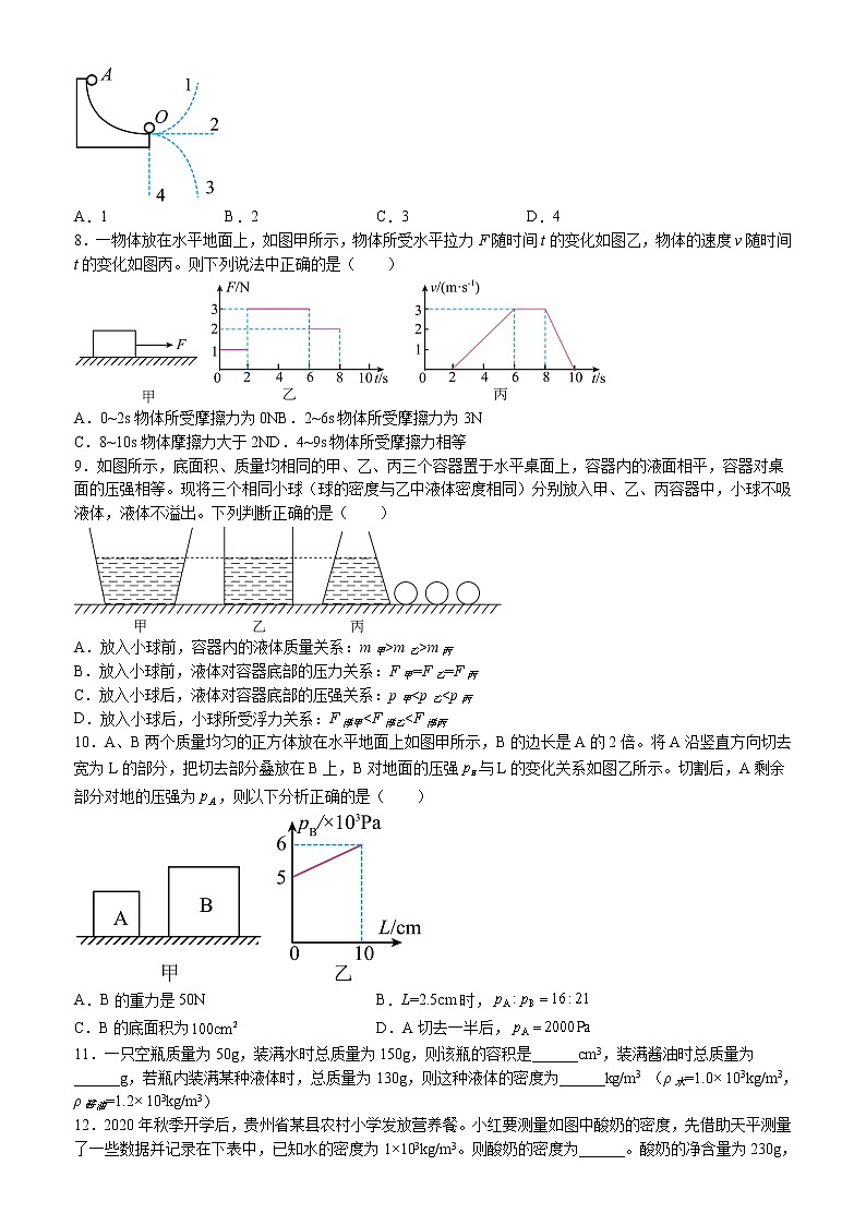 江苏省宜兴2021-2022学年八年级下学期物理期末复习提优试卷三（含答案）02