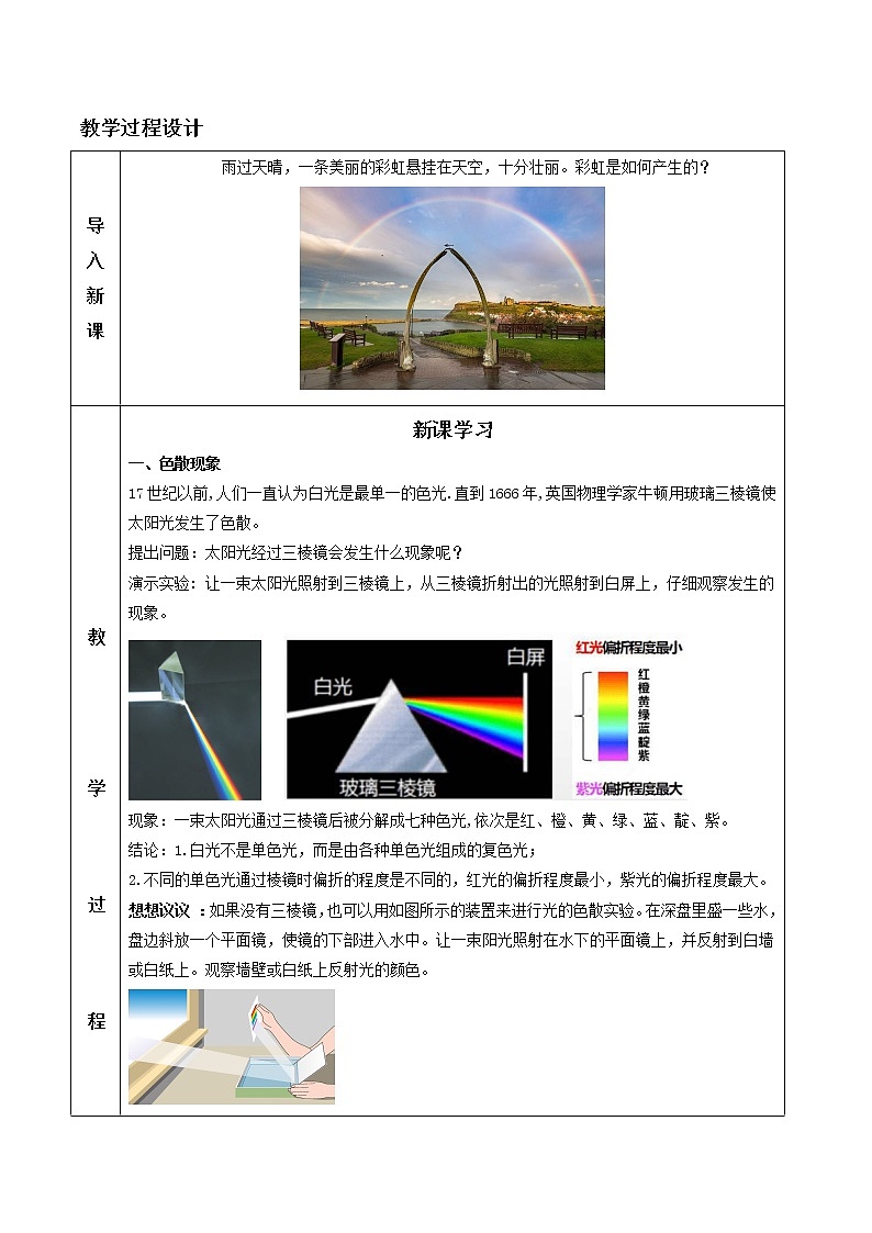 4.5 光的色散（教学设计）02