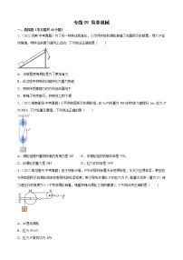 2022年全国各地中考物理真题汇编——专题09 简单机械