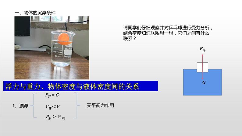 人教版物理八年级下册 10.3 物体的浮沉条件及应用 课件04