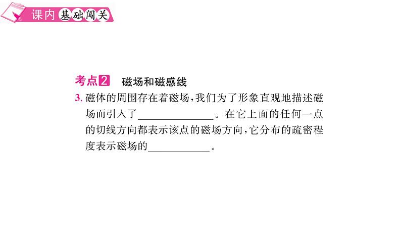 2021-2022学年度沪粤版九年级物理下册习题课件 16.1  从永磁体谈起04