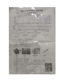 湖南省邵阳市武冈市2021-2022学年八年级下学期期末考试物理试题（含答案）