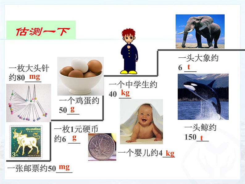 2022年人教版八年级物理上册第6章第1节质量课件 (1)第8页