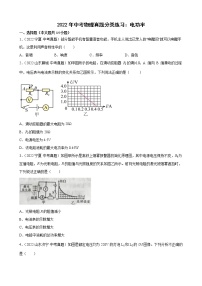 2022年中考物理真题分类练习：电功率