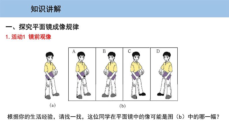 3.3 探究平面镜成像特点第4页