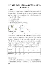 04电磁学实验题、计算题-山东省各地区2022年中考物理真题分类汇编