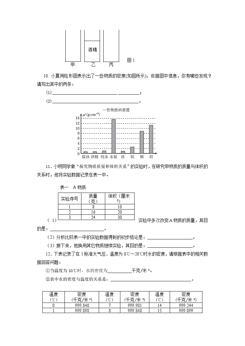 沪教版物理九上6.1《密度》第1课时 课件+同步练习+内嵌式视频02