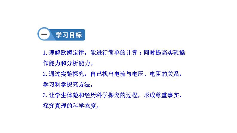 九年级物理全册沪科版教学课件：第十五章第二节  科学探究：欧姆定律第2页