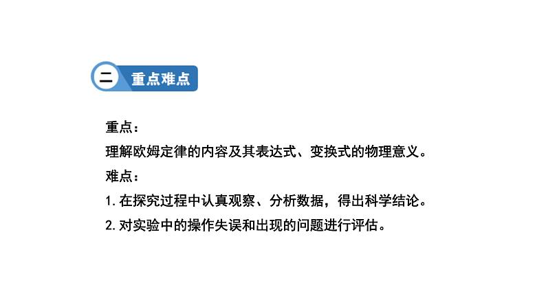 九年级物理全册沪科版教学课件：第十五章第二节  科学探究：欧姆定律第3页