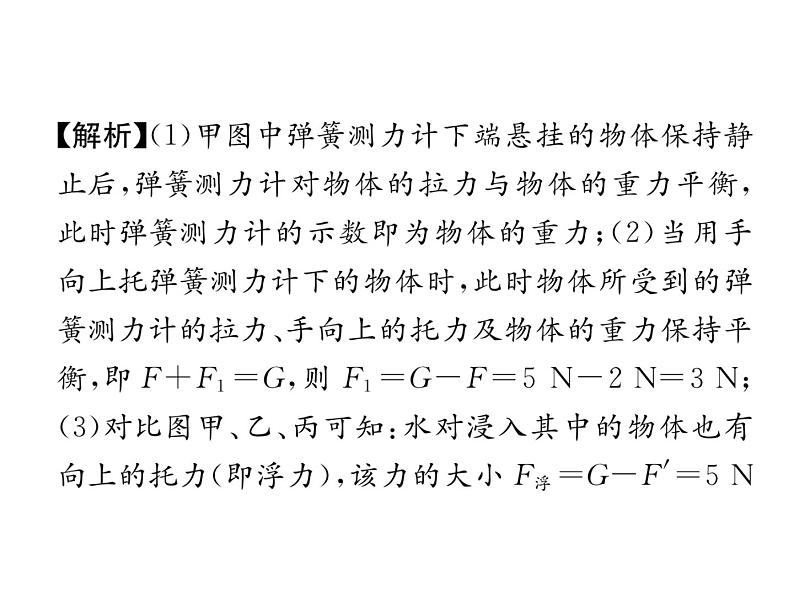 八年级物理下册(部编版)教学课件小专题（5）浮力的实验探究第5页