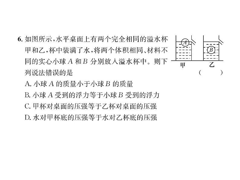 八年级物理下册(部编版)教学课件期末达标测试题第6页