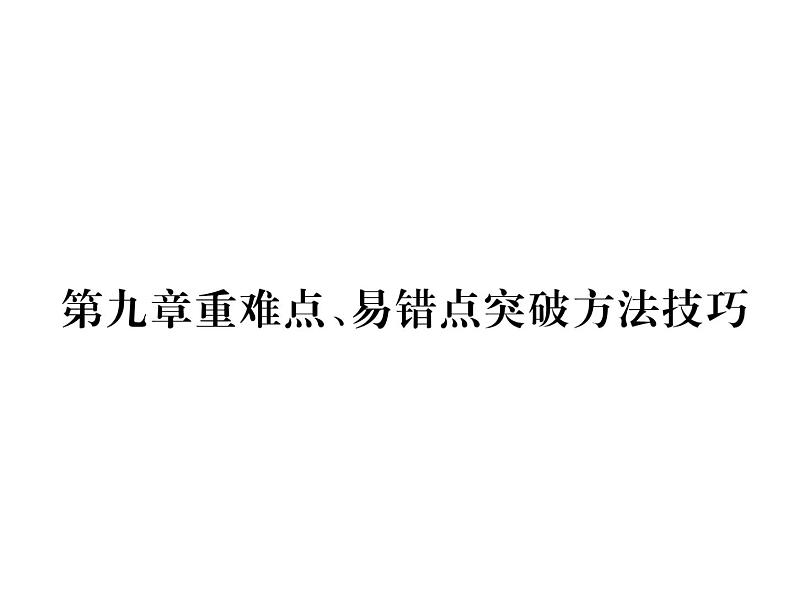 八年级物理下册(部编版)教学课件第10章 重难点、易错点突破方法技巧第1页