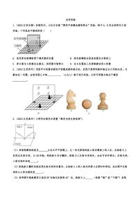 2022年中考物理真题分类汇编之光学实验附真题答案