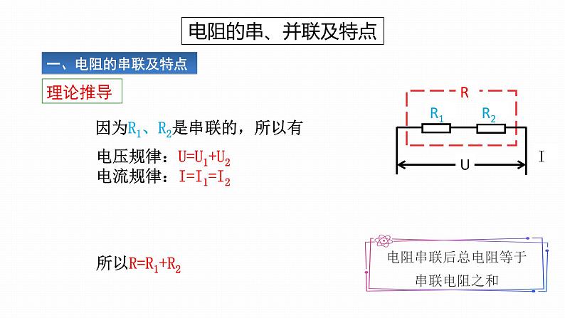 初中 初三 物理 电阻的串联和并联 课件07
