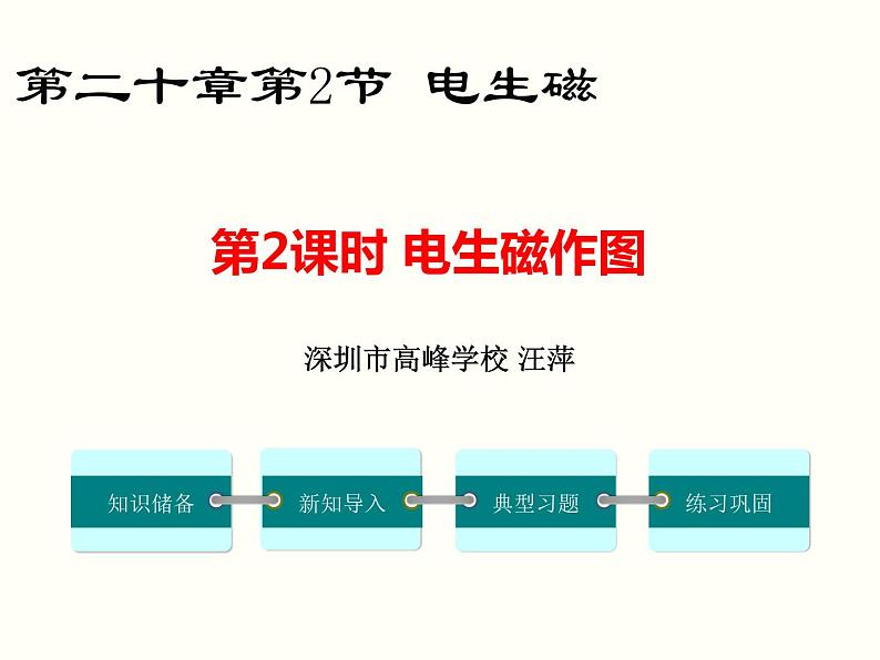 初中 初三 物理 电生磁——电生磁作图（习题课）课件01