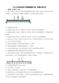 2022年全国各地中考物理真题汇编之透镜及其应用附真题答案