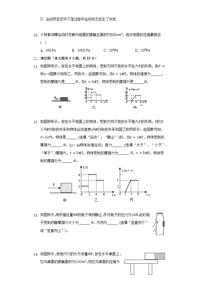 2021-2022学年江苏省连云港市灌南县扬州路实验学校八年级（下）第二次月考物理试卷（含解析）03