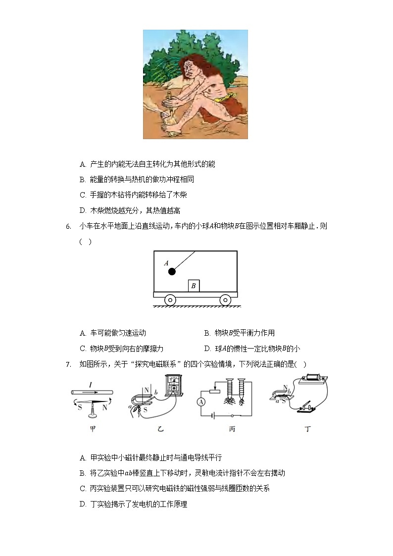 2022年江苏省南通市通州区中考物理一模试卷（含解析）02