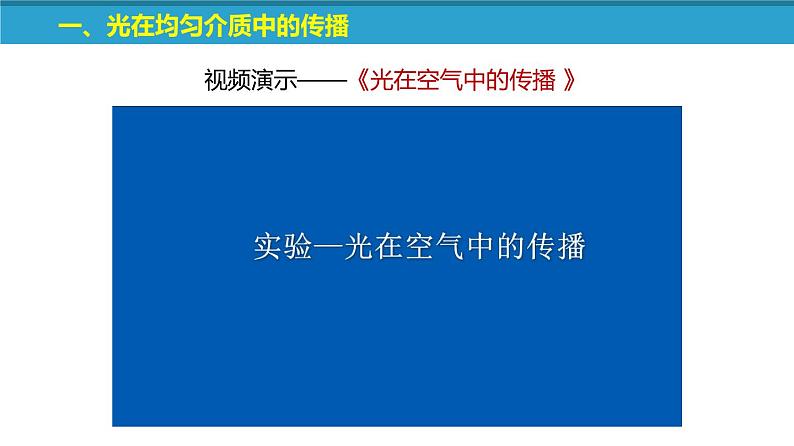 苏科版八上物理3.3 光的直线传播  PPT课件+内嵌式实验视频08