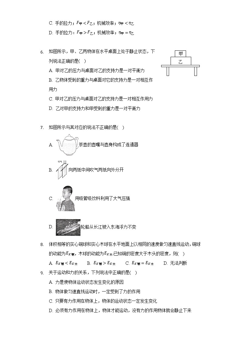 2021-2022学年湖南省常德市澧县八年级（下）期末物理试卷（Word解析版）02