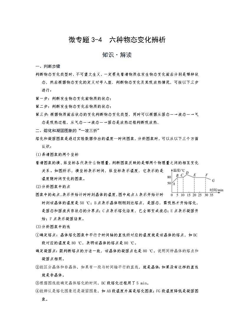[13393418]物理中考微专题-物态变化-3-4  六种物态变化辨析第1页
