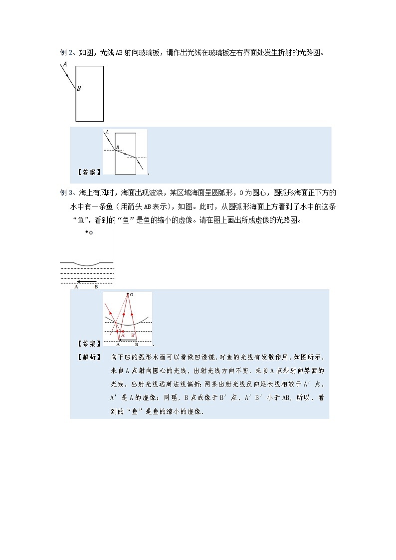 [13393443]物理中考微专题-光现象-4-2  光的折射及折射作图第2页