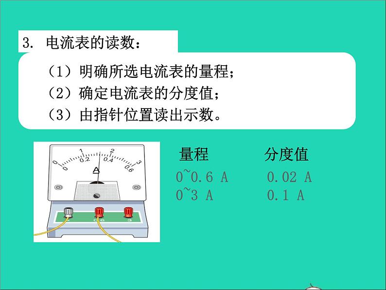 2022九年级物理全册第十五章电流和电路15.4电流的测量课件新版新人教版07